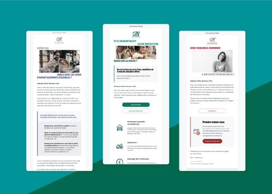 Credit Agricole e-mail templates